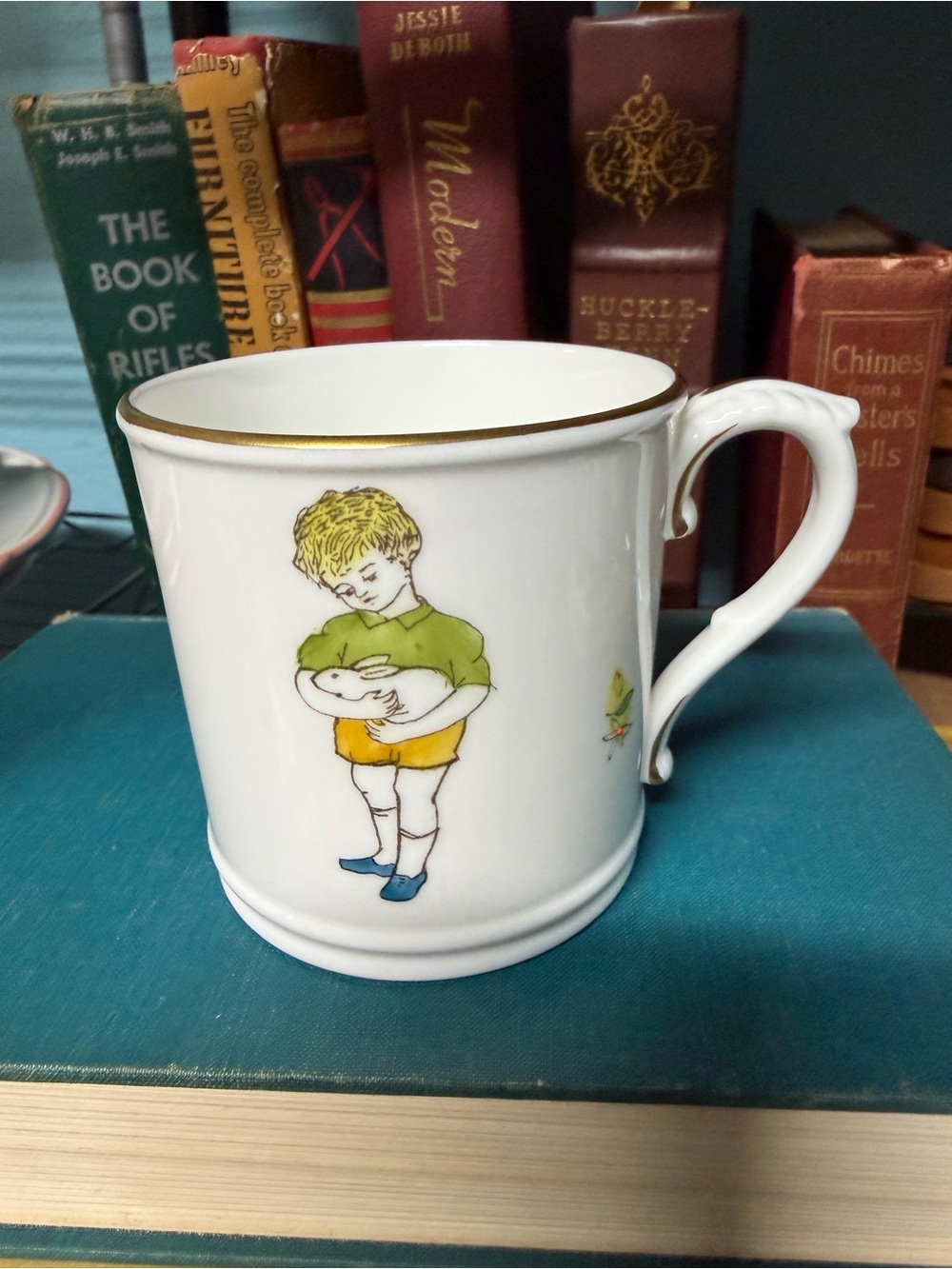 Vintage Royal Worcester “Friday’s Child” Bone China Mug
